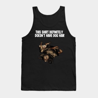 No Dog Hair german shepherd Tank Top